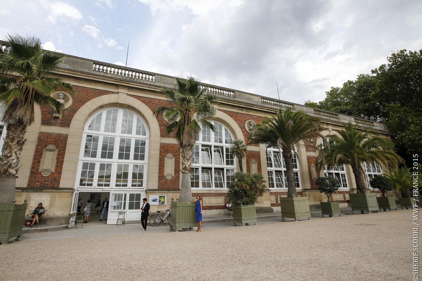 Arrivée à l'orangerie du Sénat