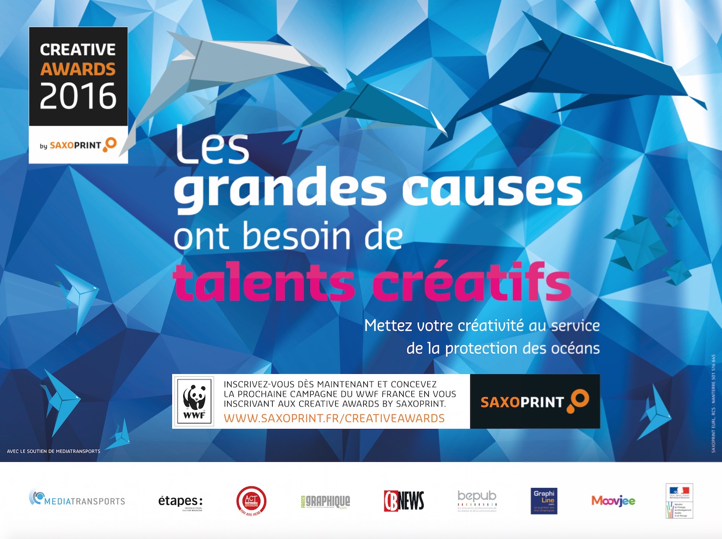 Concours de publicité grande cause Creative Awards by Saxoprint