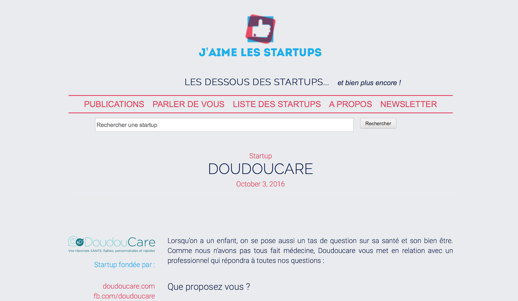 Découvrir l'article J'aime les startups