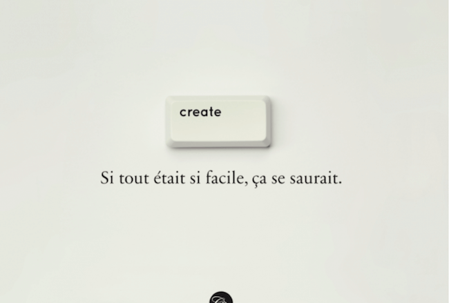 Create, si tout était si facile, ça se saurait