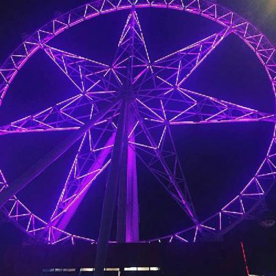 Illumination en violet de monuments Français et internationaux pour #Worldibdday