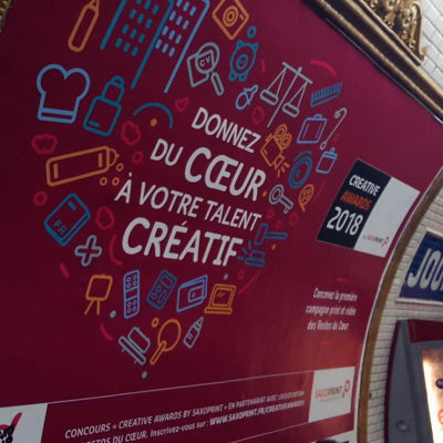 Les Creative Awards 2018 by SAXOPRINT s’affichent dans le métro !