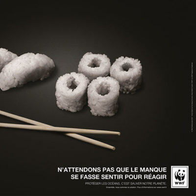 La campagne Sushi sélectionnée pour figurer dans un manuel scolaire