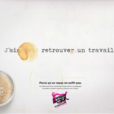 Palmarès concours de publicité grande cause pour les Restos du Cœur