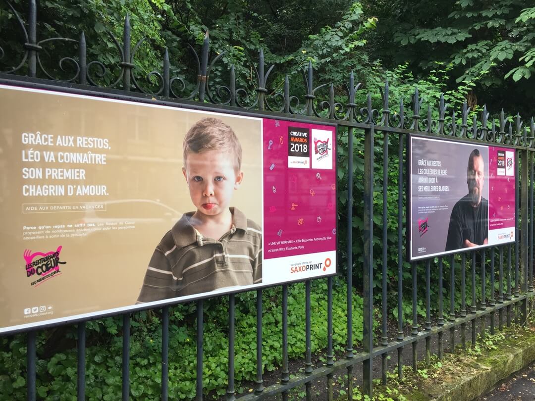 Organisation de plusieurs expositions publiques pour les Restos du Cœur