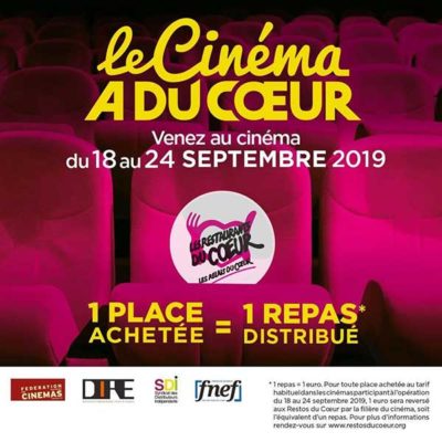 Les Restos du Cœur font leur cinéma et lance les séances ciné solidaires