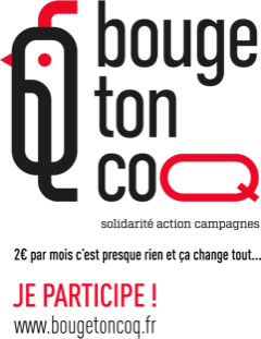 Solidarité action campagne. 2€ par mois c'est presque rien et ça change tout... je participe sur www.bougetoncoq