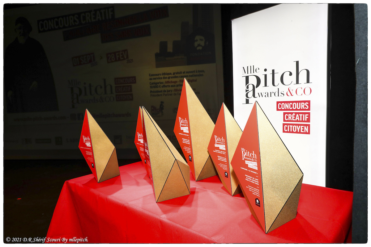 6 trophées Mlle Pitch awards & co