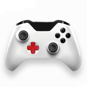 Une manette de console de jeu