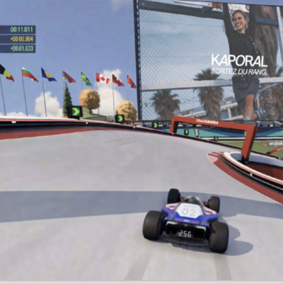 La Campagne Kaporal diffusée via le jeu vidéo Trackmania