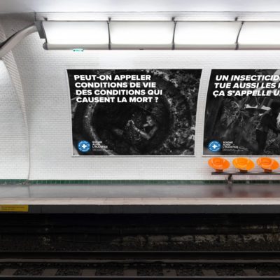 La campagne d’affichage « Conditions de vie » pour Médecins du Monde