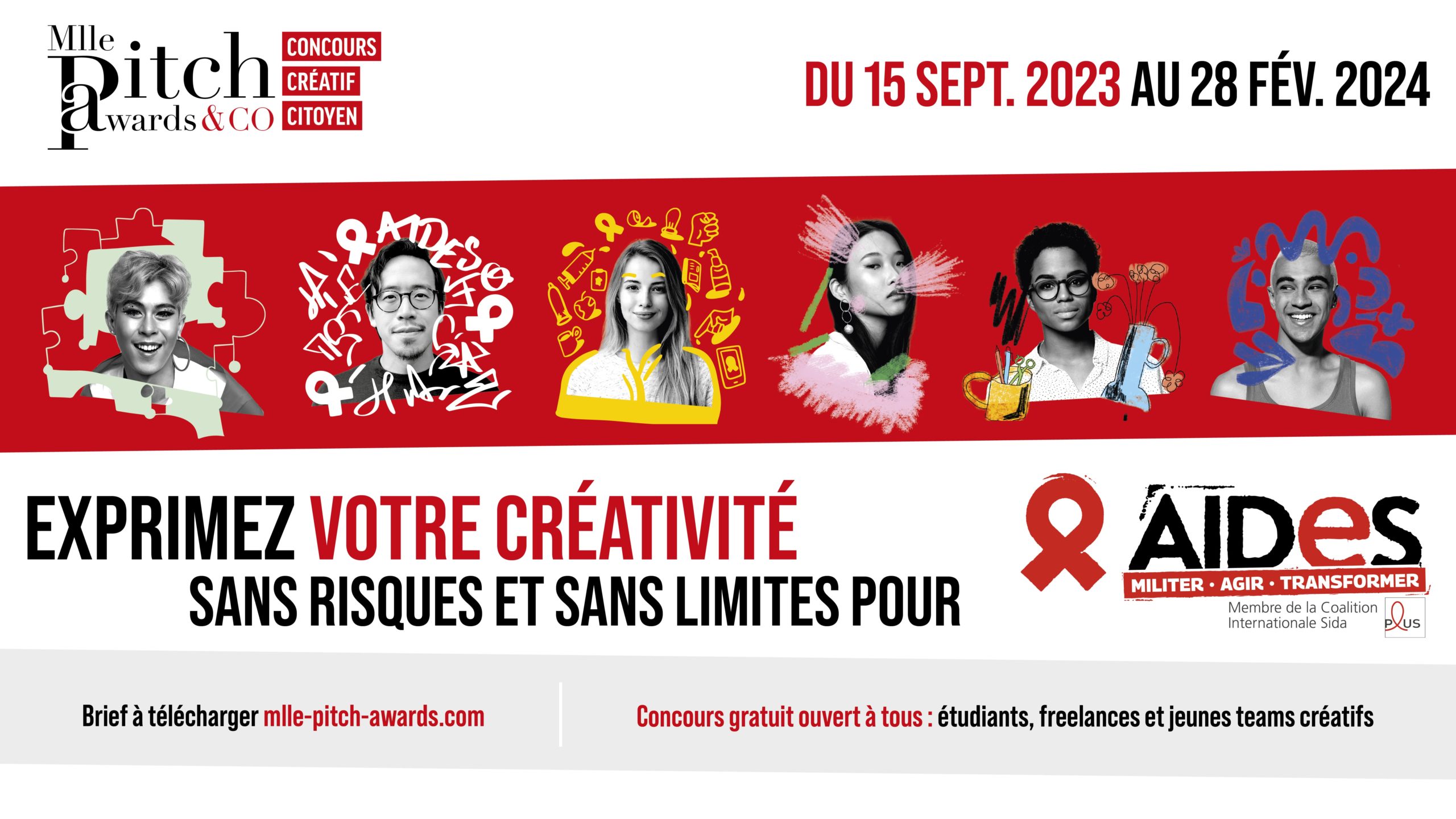 Lancement édition 4 : Concours de publicité grande cause Mlle Pitch Awards & CO avec AIDES