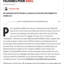 MLLE PITCH AWARDS&CO DÉVOILE SON PALMARÈS POUR AIDES