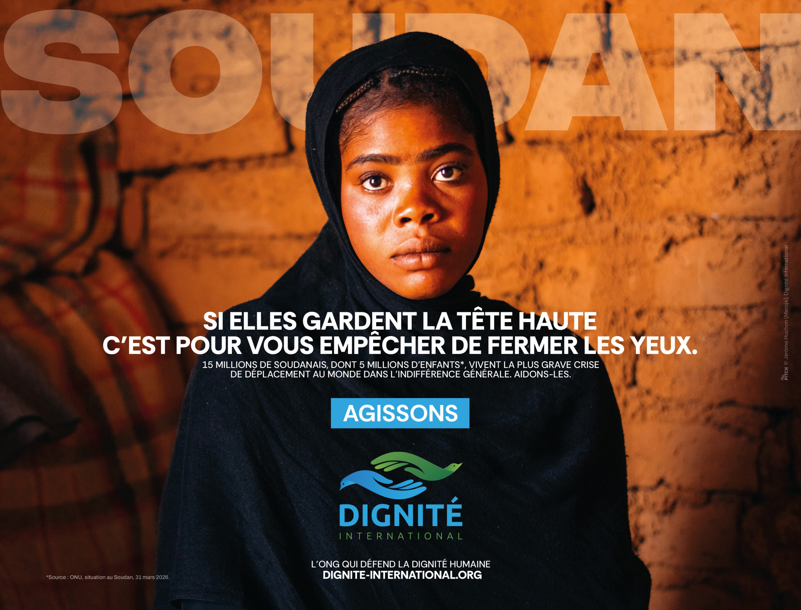 Soudan, une crise oubliée&nbsp;: Mlle Pitch signe une campagne choc avec DIGNITÉ International